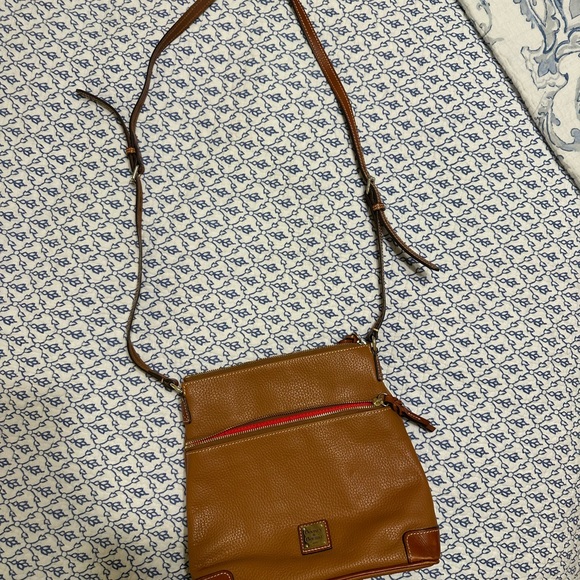 Dooney & Bourke Tan Leather Messenger Bag - Picture 6 of 6